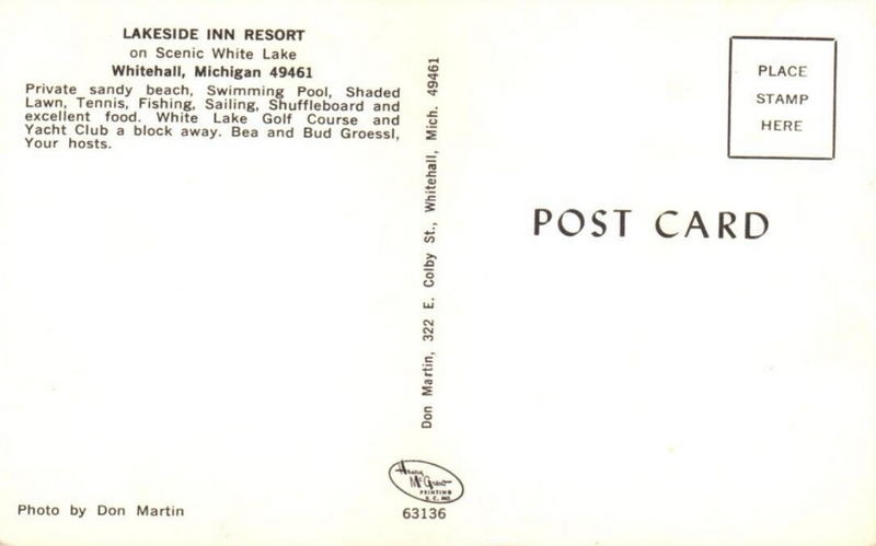 Lakeside Inn - Old Postcard (newer photo)
